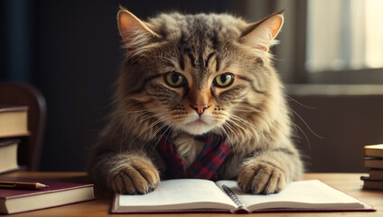 Curious Cat Illustration