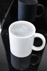 CUP OF HOT BLACK COFFEE 
