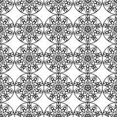 Abstract black and white seamless 
