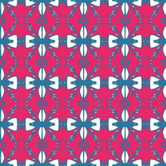 seamless pattern with flowers on pink background