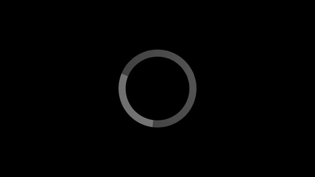 A Circular Loading Design Element Specifically Crafted for Contemporary Media and Graphics Use
