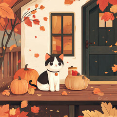 a peaceful cat