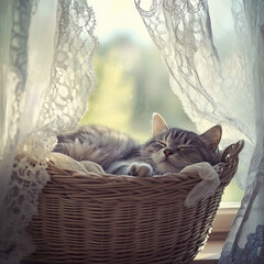 Sleeping cat
