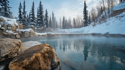 Hot springs at Chena Hot Springs Resort