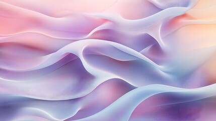 Soft, curving lines in pastel colors, evoking a sense of peace 