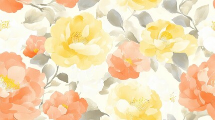  A vibrant depiction of a bouquet against a white backdrop, featuring orange, yellow, and pink hues