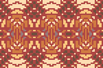 Tribal Art Arabic Mehndi Designfolk Embroidery, Aztec Geometric Ornament Print. Design for Carpet, Wallpaper, Clothing, Wrapping, Fabric