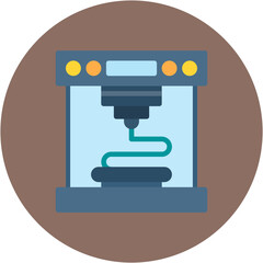 3d Printer icon vector image. Can be used for Printing.
