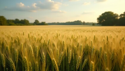  Bountiful harvest under a clear sky