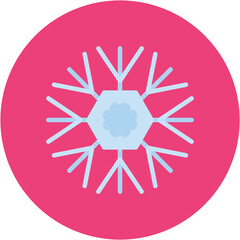Snowflake icon vector image. Can be used for Carnival.