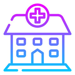Obraz premium Hospital icon