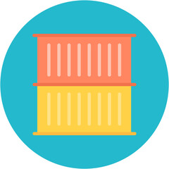 Container icon vector image. Can be used for Homeless.