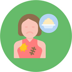 Hunger icon vector image. Can be used for Homeless.