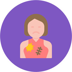 Starvation icon vector image. Can be used for Homeless.