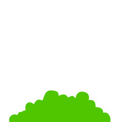 Obraz premium Vector Illustration of Green Bushes