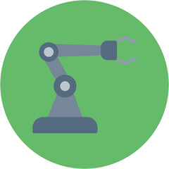 Robotic Arm icon vector image. Can be used for Supply Chain.