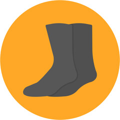 Ski Socks icon vector image. Can be used for Ski Resort.