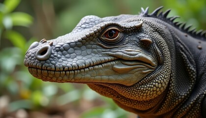 Obraz premium The majestic gaze of a prehistoric creature