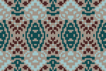Endless Arabic Pattern Imagesfolk Embroidery, Aztec Geometric Ornament Print. Design for Carpet, Wallpaper, Clothing, Wrapping, Fabric