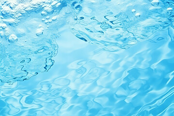 Processed collage of clean blue water texture. Background for banner, backdrop or texture
