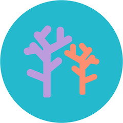 Coral Reef icon vector image. Can be used for Global Warming.