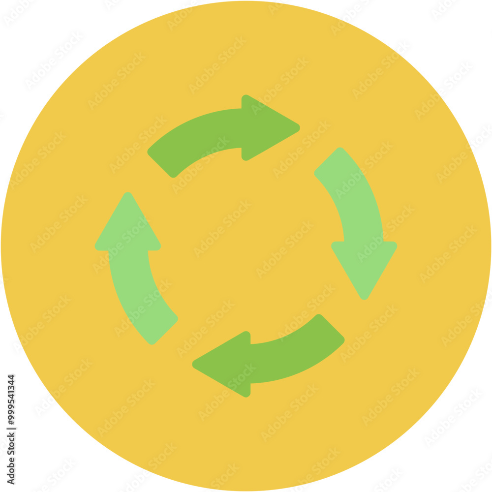 Canvas Prints Recycling icon vector image. Can be used for Global Warming.