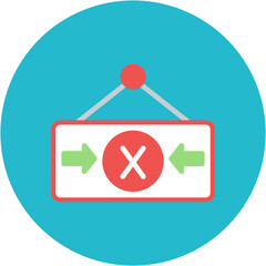 Dismiss icon vector image. Can be used for Crisis Mangement.