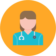 Nurse Female icon vector image. Can be used for Nursing.