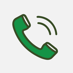 Call icon vector for web and mobile app.