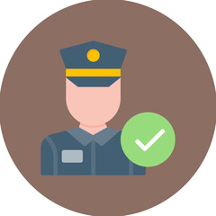 Corrections Officers icon vector image. Can be used for Public Services.