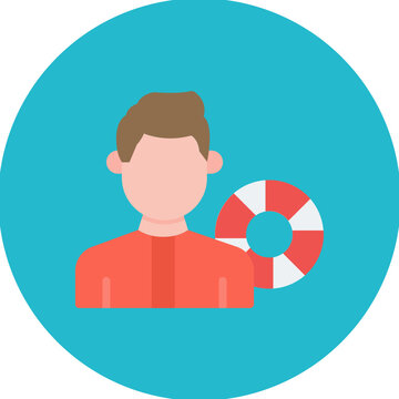recommend clip art: Lifeguard Male icon vector image. Can be used for Public Services.