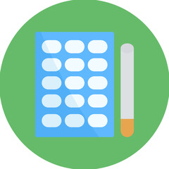 Nicotine Gum icon vector image. Can be used for Addiction.