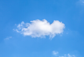 white cloud and blue sky