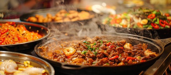 Hot Food Eat Grill Chinese Food