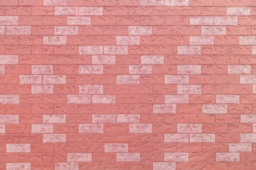 Empty brick red wall. background of a brick house.