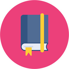 Moleskine icon vector image. Can be used for Documents And Files.