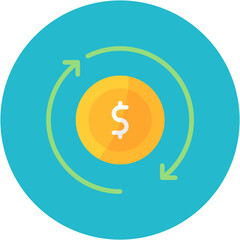 Retained Earnings icon vector image. Can be used for Credit And Loan.