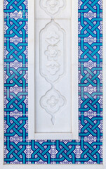 Uzbekistan pattern, Tashkent, details of wall decor.