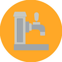 Beer Tap icon vector image. Can be used for Bar.