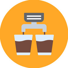Double Shot icon vector image. Can be used for Bar.