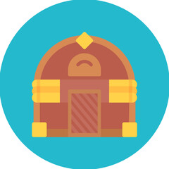 Jukebox icon vector image. Can be used for Bar.