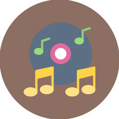 Music CD icon vector image. Can be used for Bar.