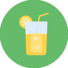Lemon Juice icon vector image. Can be used for Bar.