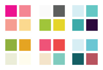 Abstract color palette Color swatches