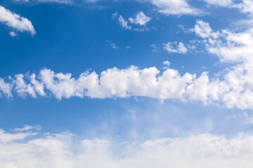 Vast blue sky and clouds sky as background for design