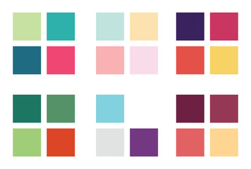 Abstract color palette Color swatches