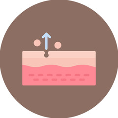 Exfoliation icon vector image. Can be used for Cosmetology.