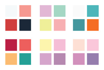 Abstract color palette Color swatches