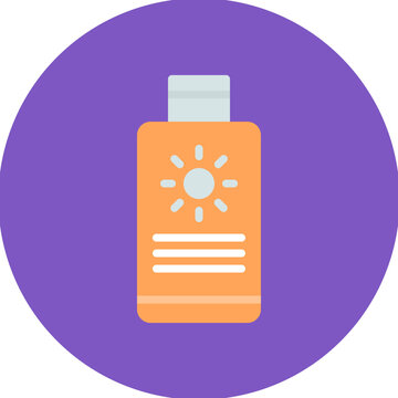recommend clip art: Sun Lotion icon vector image. Can be used for Cosmetology.