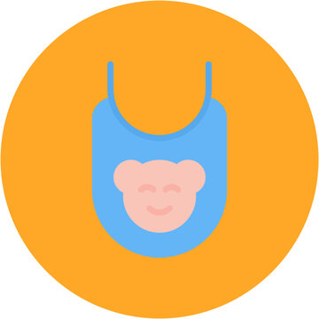 recommend clip art: Baby Bib icon vector image. Can be used for Maternity.